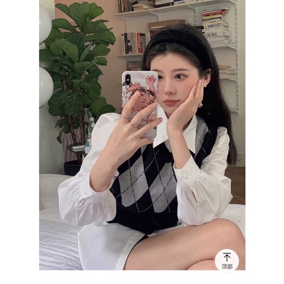 Áo sơ mi dúm eo lưng
