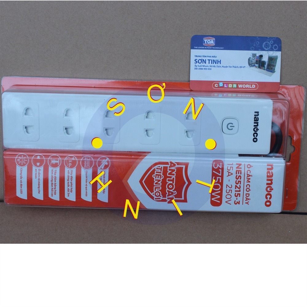 Ổ Cắm Có Dây Nanoco NES5215-3