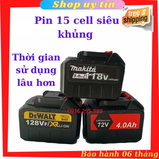 Pin máy siết bulong , máy mài 15 cell, pin xanh dòng xả 2000mah, dùng cho các loại máy khoan, máy mài máy siết bulong