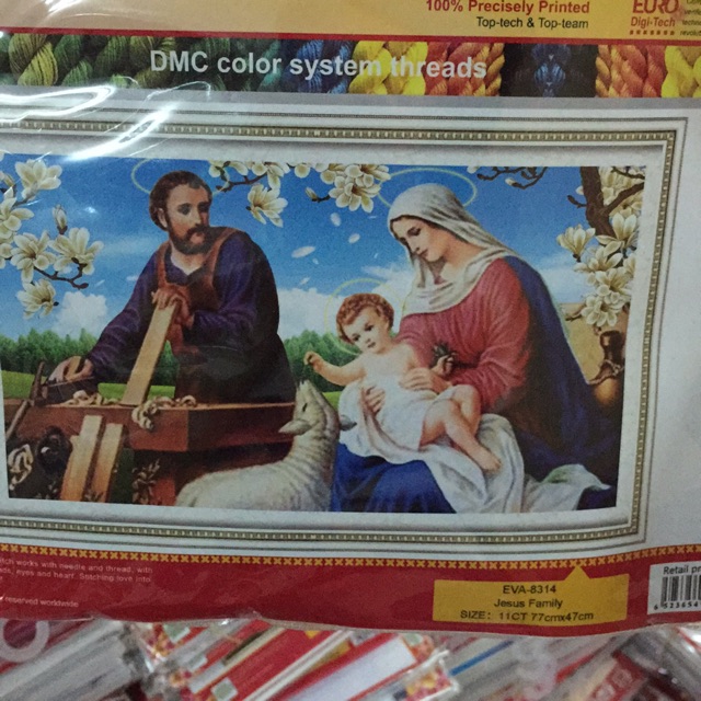 Tranh chưa thêu gia đình chúa EVA8314