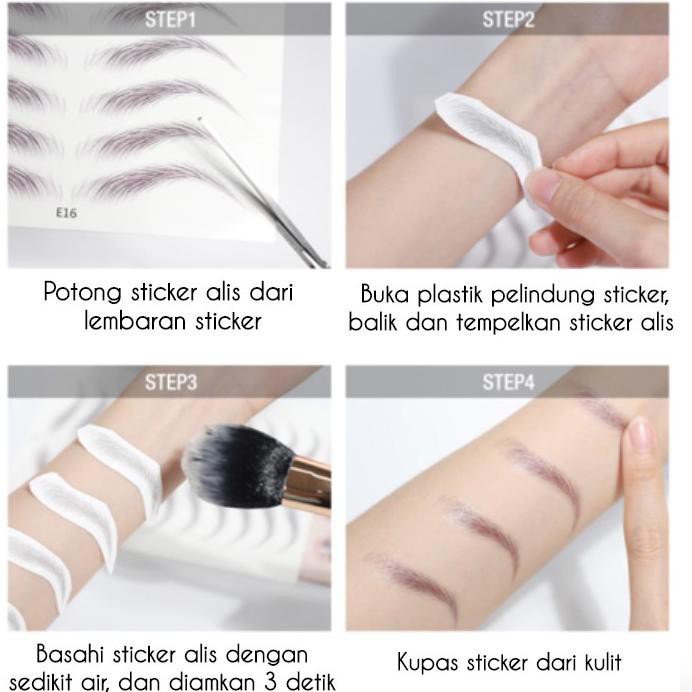 (hàng Mới Về) Miếng Dán Xăm Lông Mày 4d Chống Thấm Nước Tiện Dụng | BigBuy360 - bigbuy360.vn