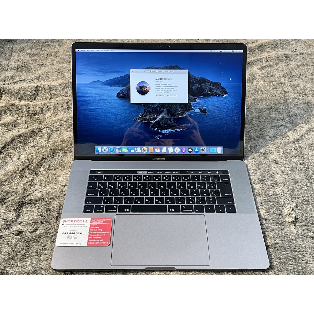 Máy tính MacBook Pro (15-inch, 2016) Quad-core i7 2.6 GHz/ RAM 16GB / SSD 256GB FLH32 | BigBuy360 - bigbuy360.vn