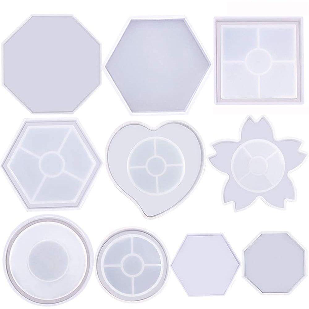 SUYO Khuôn Silicone Hình Đa Giác Làm Đồ Thủ Công