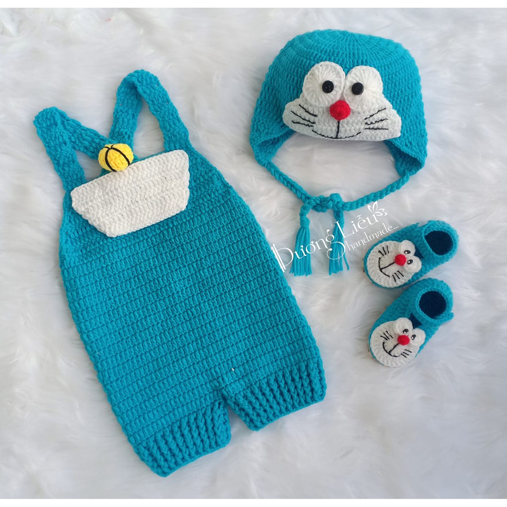 COMBO Nón, Giày, Yếm Bé Trai Handmade