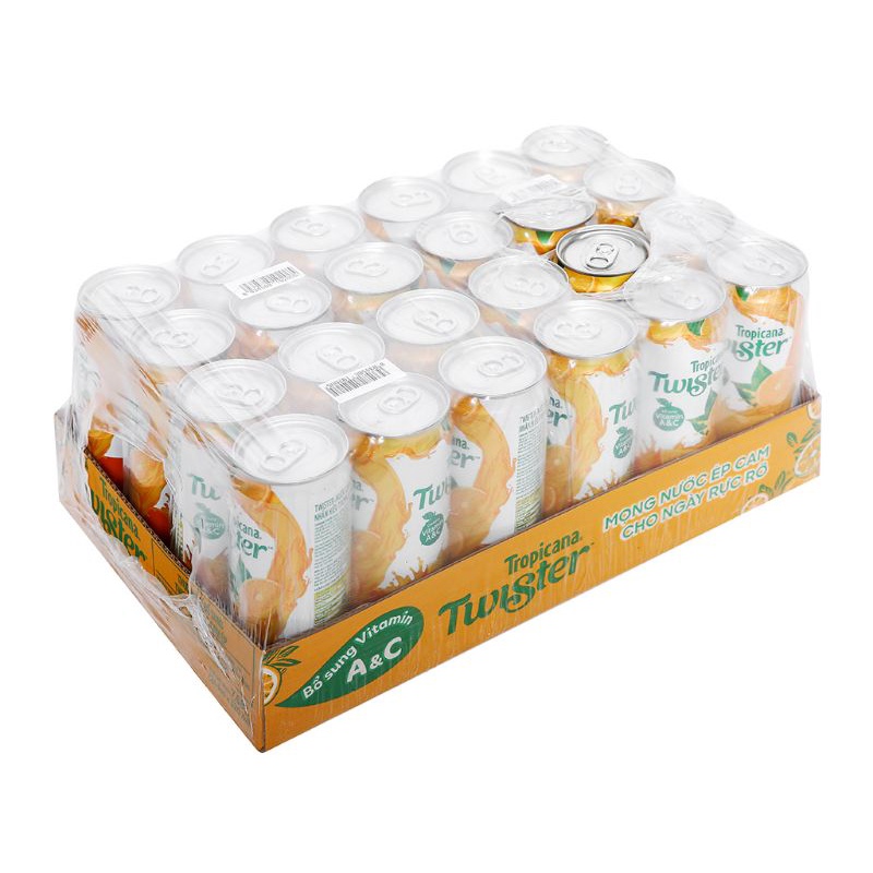 [Freeship70k] Thùng 24 lon Twister chanh dây táo 320ml/ Thùng 24 lon Twister cam 320ml