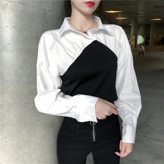 🔥 Áo sơ mi mix đen trắng