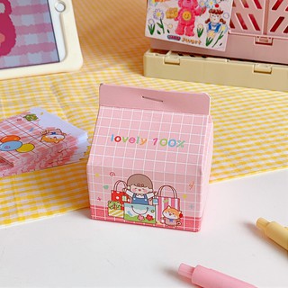giấy note hộp sữa đáng yêu