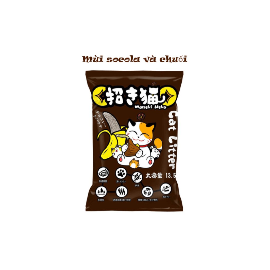 Cát Vệ Sinh Cho Thú Cưng MANEKI NEKO 2 Loại 4 Mùi Hương