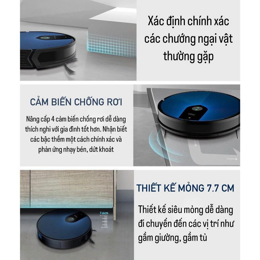Robot Hút Bụi Lau Nhà Cao Cấp KAW, Tự Động Sạc Pin, Cảm Biến Chống Rơi, Chống Va Chạm, Khay Đựng Nươc Lớn | BigBuy360 - bigbuy360.vn
