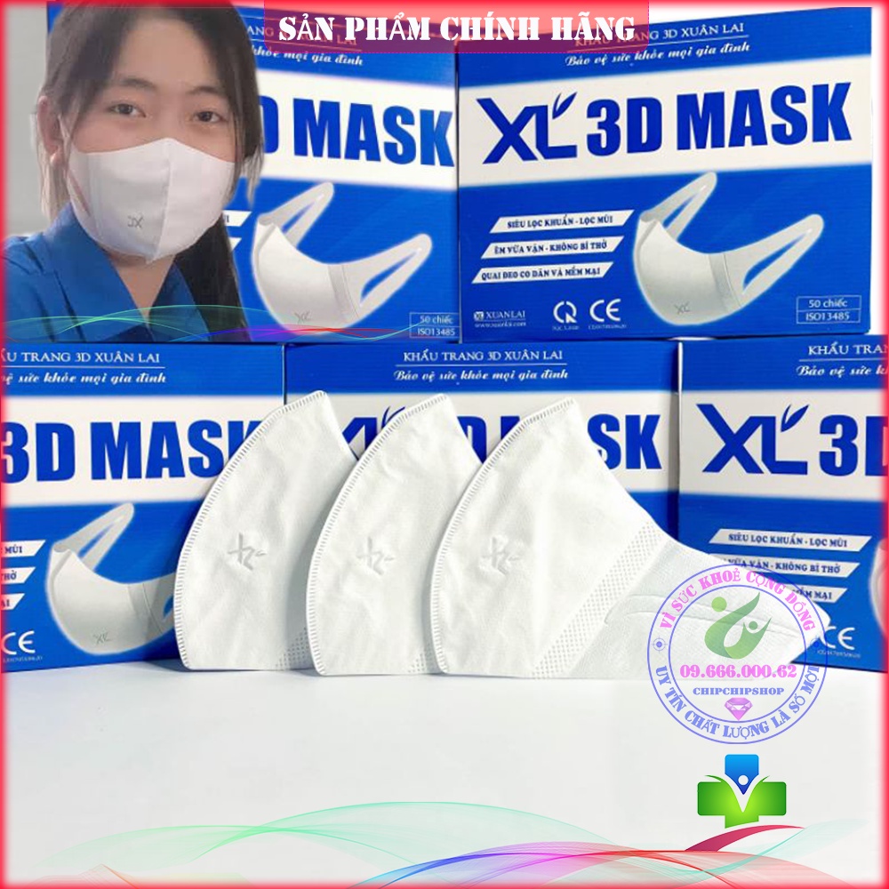 Khẩu Trang 3D MASK Công Nghệ Nhật Bản Xuân Lai XL Masuji, Monji, Unicharm. Kháng khuẩn chống bụi mịn 4D 5D KF94 N95 KN95