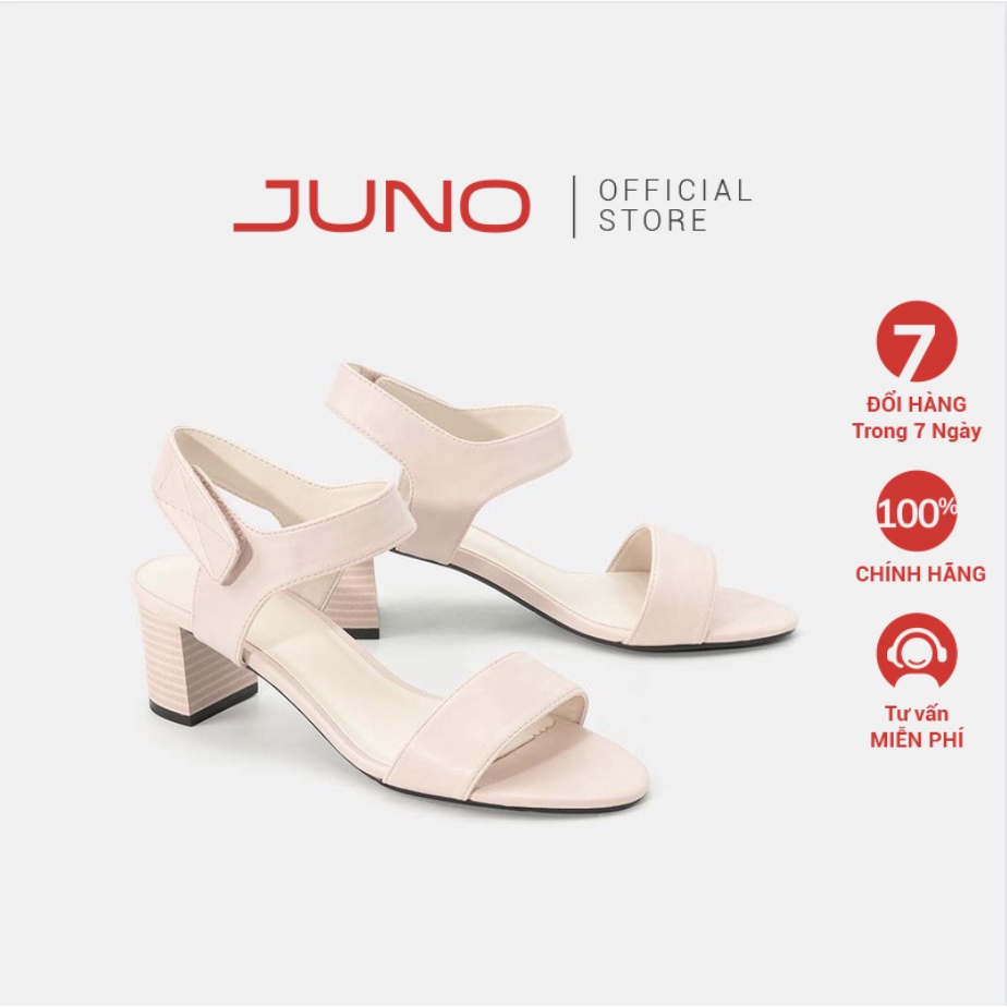 JUNO - Giày xăng đan gót vuông 5cm quai ngang - SD05003