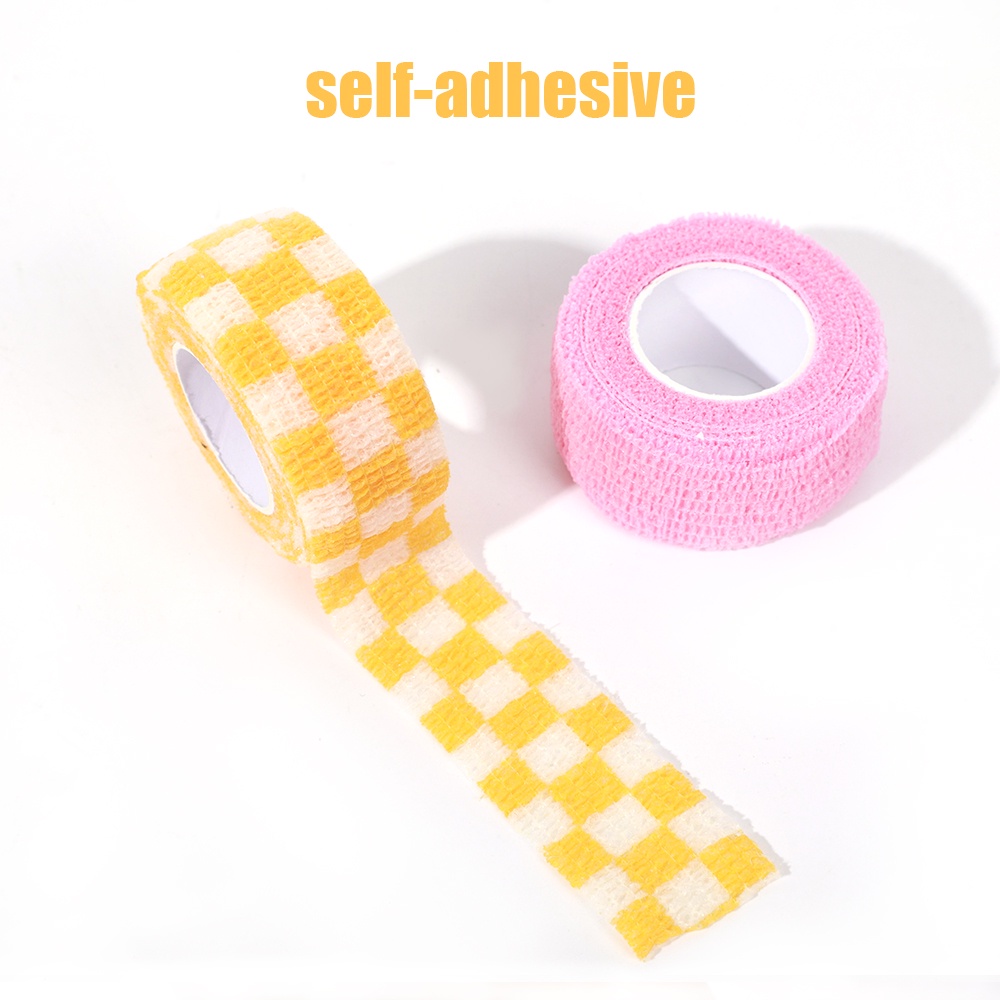 1 Cuộn Băng Dán Ngón Tay Bằng Vải Không Dệt Co Giãn Thoáng Khí Chống Nước Đa Năng Dành Cho Học Sinh