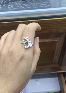 Nhẫn rắn bạc ta Nmj