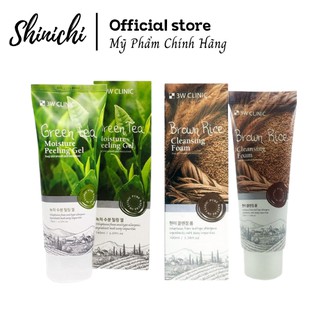 [FREESHIP] Sữa Rửa Mặt 3W Clinic Trà Xanh/ Gạo Nâu Hàn Quốc (Shinichi117)