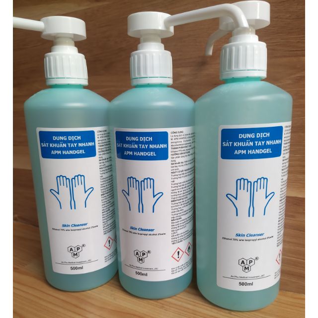 [Chính hãng]  Gel/nước rửa tay khô Y tế 500ml APM HANDGEL