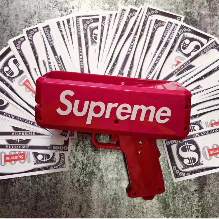 [FS50K] Súng Bắn Tiền Đồ chơi Party Supreme Money Full Box hàng chuẩn đẹp (chọn màu)