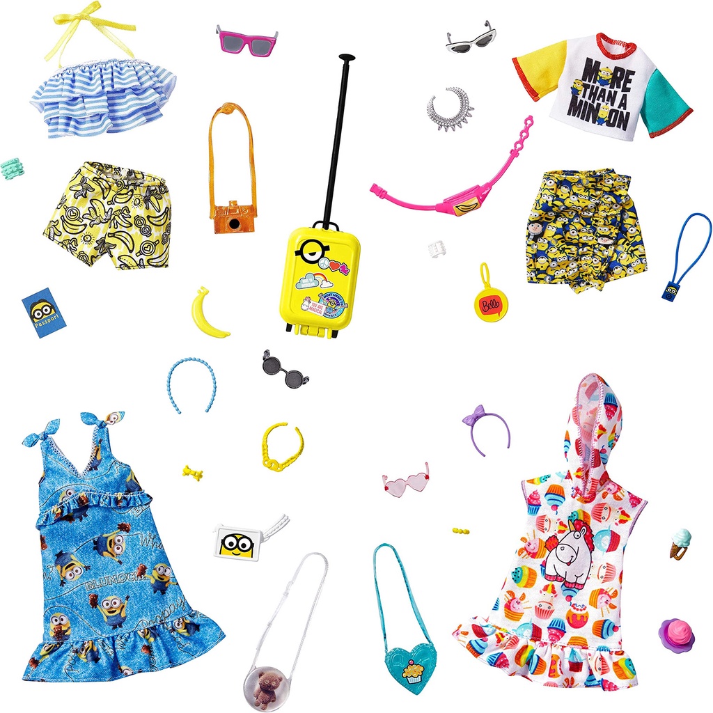 Thời Trang Barbie Storytelling Fashion Combo Set Quần Áo Barbie Chủ Đề Minions