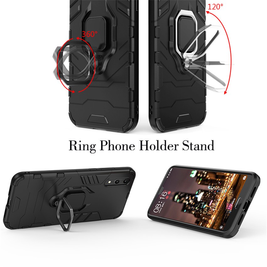 Ốp điện thoại chống sốc có nhẫn đỡ dành cho Huawei Mate 9 10 20 Pro 20x