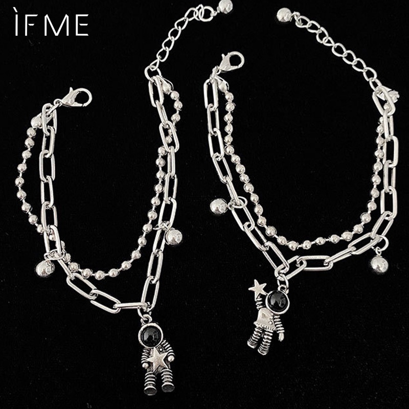 IF ME Vòng Tay Nhiều Lớp Mặt Hình Phi Hành Gia Thời Trang Cho Nữ