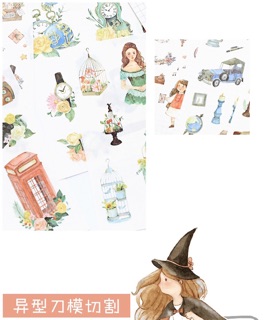 Hình dán sticker retro 1 tấm