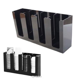 Giá bằng nhựa hình chữ nhật để đựng ly giấy tiện dụng