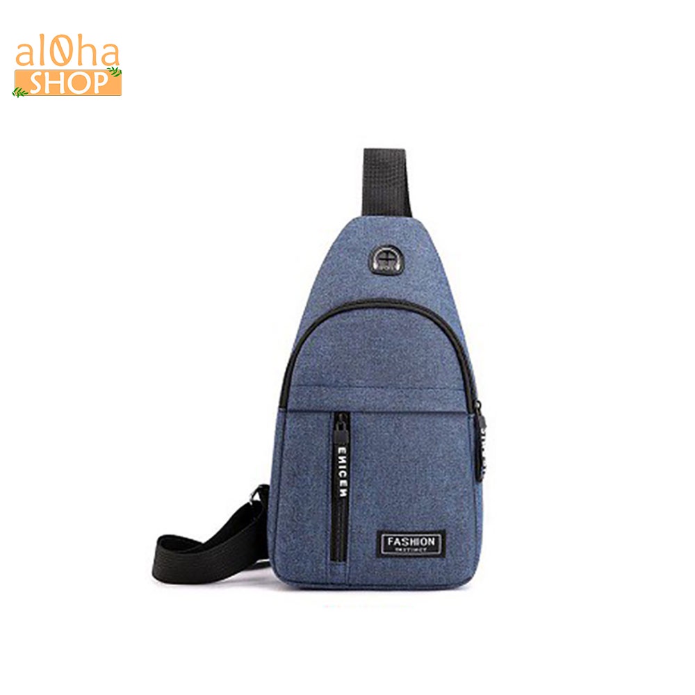 Túi đeo chéo Fashion vải Canvas unisex nam nữ phong cách trẻ trung Hàn - al0ha Shop