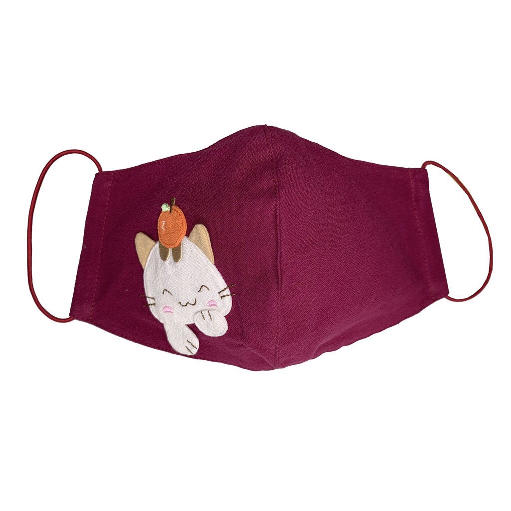 PET SHOP - Khẩu trang vải sợi tre tự nhiên 100% cotton kháng khuẩn cho người lớn và trẻ em, thêu tay tỉ mỉ LZ-266