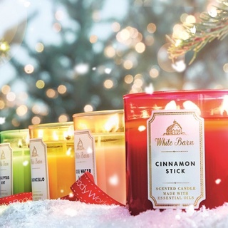 NẾN THƠM THƯ GIÃN 3 Bấc BATH AND BODY WORK WHITE BARN CHRISTMAS VERSION
