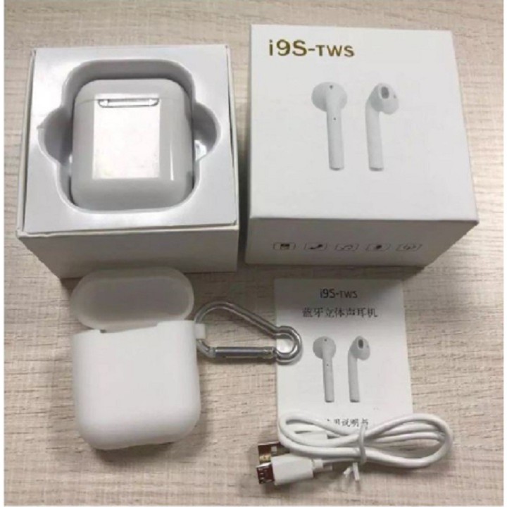Tai Nghe Bluetooth Không Dây I9S Âm Thanh Cực Hay Dành Cho IOS Hoặc Android.