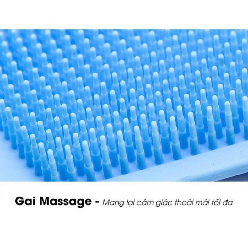 Dây Đai Chà Lưng 2 Mặt Đa Năng Silicon Sạch mụn, Kỳ Cọ, Massage Thư Giãn, Tẩy Tế Bào Chết Khi Tắm