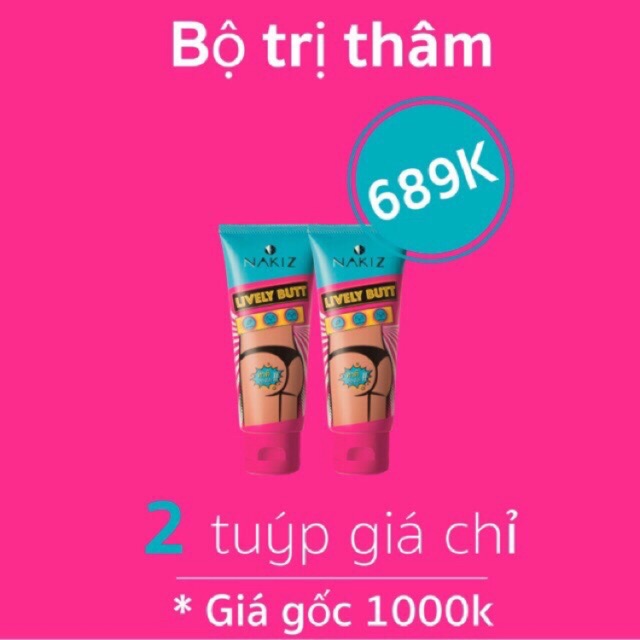Combo 2 Kem Nakiz giảm thâm và mụn mông, nách, bẹn, lưng, cùi chỏ và hỗ trợ rạn da Thái Lan | BigBuy360 - bigbuy360.vn
