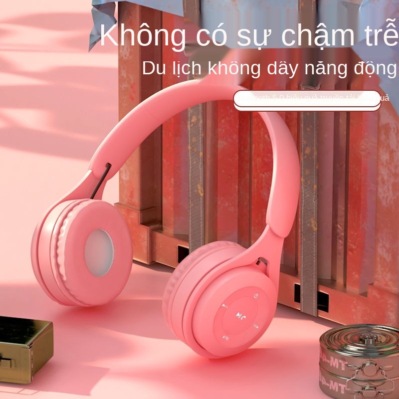 ✠∈▪Tai nghe gaming chụp Thẻ súng không dây Bluetooth mới thể thao chạy trò chơi túi xách phổ quát