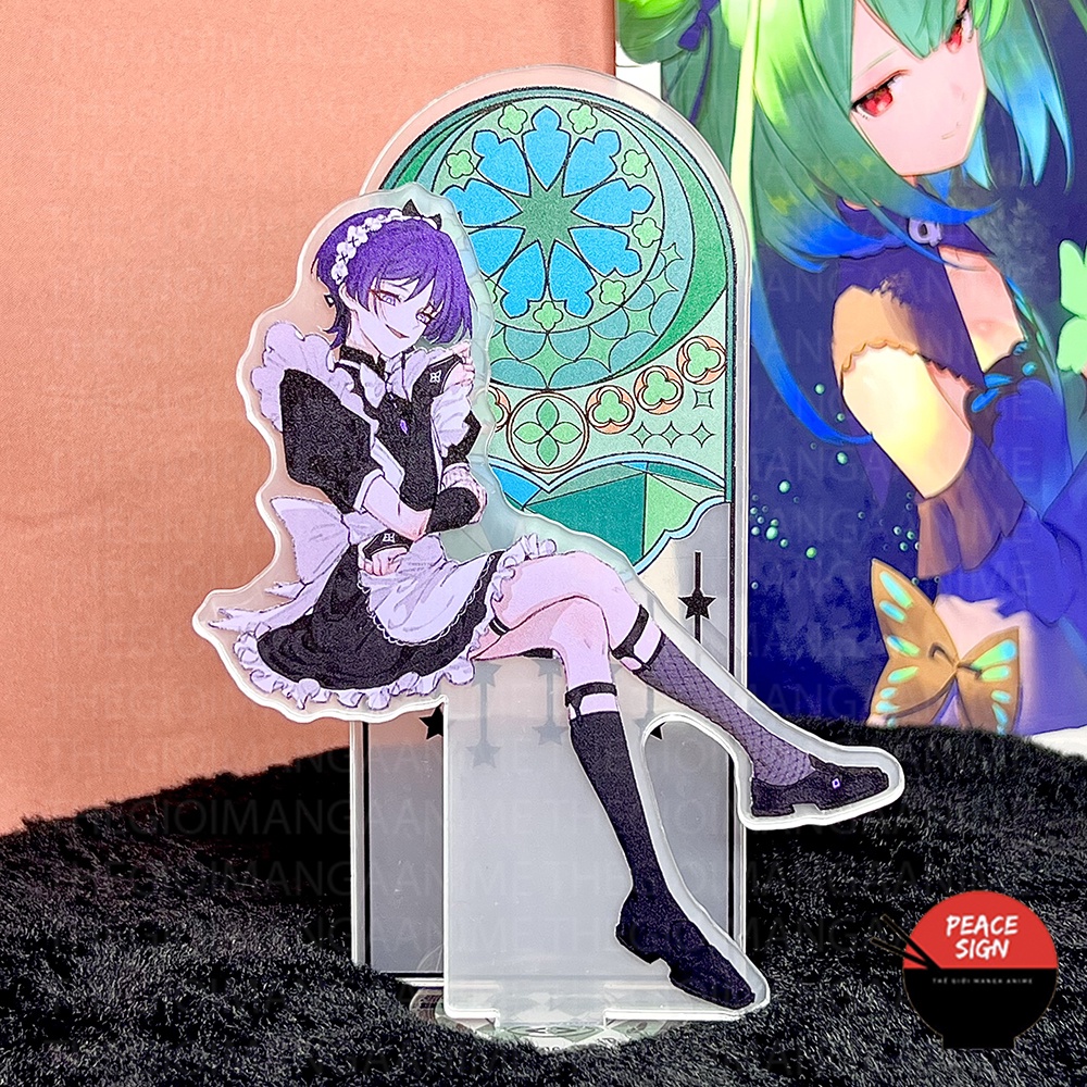 Standee GENSHIN IMPACT ver HẦU GÁI tượng acrylic anime mica chibi trang trí trưng bày mô hình game