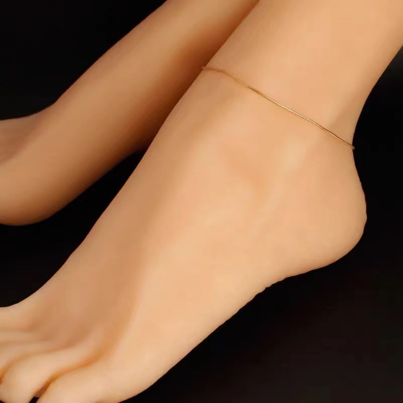 Lắc Chân Bằng Thép Không Gỉ Mạ Vàng 18K Phong Cách Mori Cao Cấp Kiểu Mới
