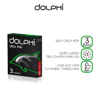 Bao cao su siêu mỏng tự nhiên dolphi ultra thin