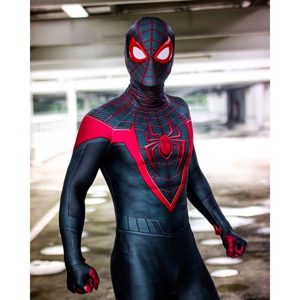 Trang phục hóa trang peter parker siêu anh hùng zentai mặc dịp halloween cho người lớn và trẻ em