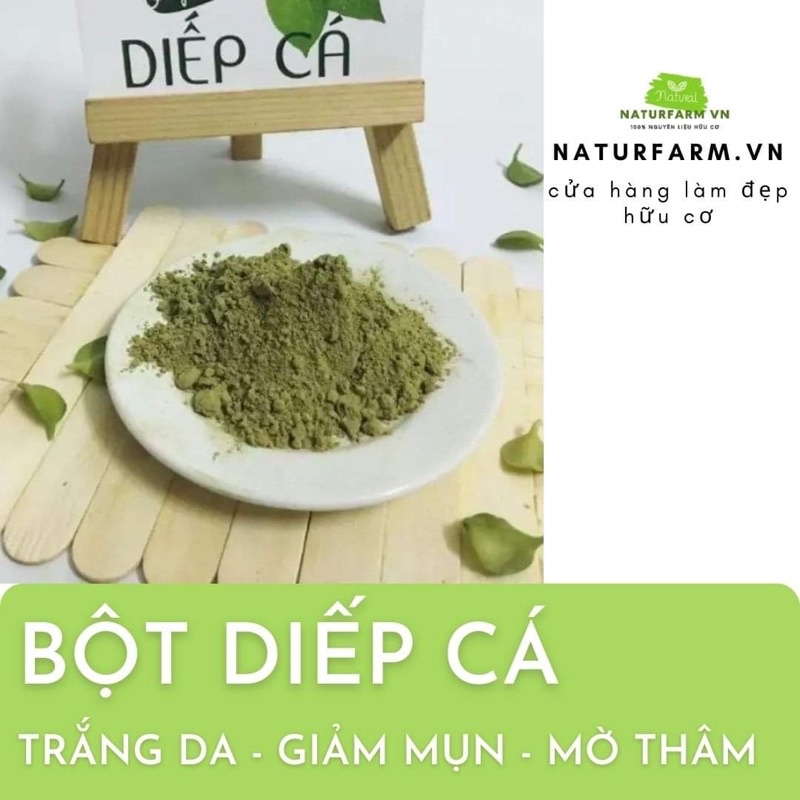 Bột Diếp Cá sấy lạnh nguyên chất organic 300gr - Handmade