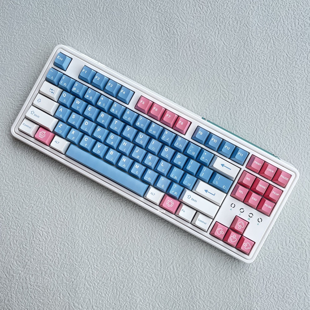Sky City Keycaps Cherry Profile Blue Powder PBT DYE-SUB Bàn phím cơ Keycap 131 Phím