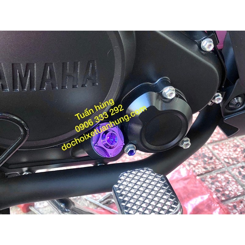 Ốc nắp nhớt titan xe máy  - ốc nhớt xe máy titan 7 màu - đồ chơi xe ex155