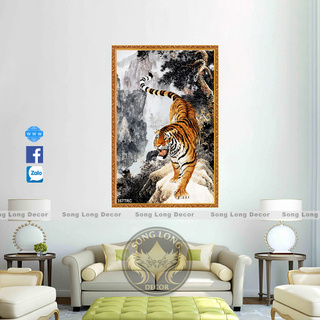 TRANH DÁN TƯỜNG 3D NGOẠ HỔ, TRANH DÁN TƯỜNG CON HỔ - TRANH CON CỌP - TRANH RỒNG HỔ