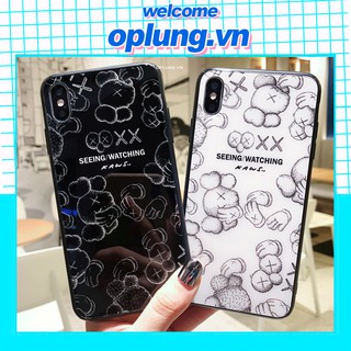 Ốp lưng iphone samsung oppo mặt kính cường lực seeing / watching ốp iphone 6 7plus 8 x xs xr xsmax 11 promax k316
