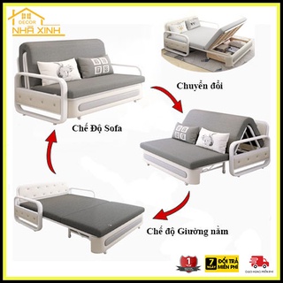 Giường Sofa ĐA NĂNG, THÔNG MINH, Giường Sofa gập gọn thành ghế, kích thước 1m2, 1m5 ( TẶNG KÈM GỐI )