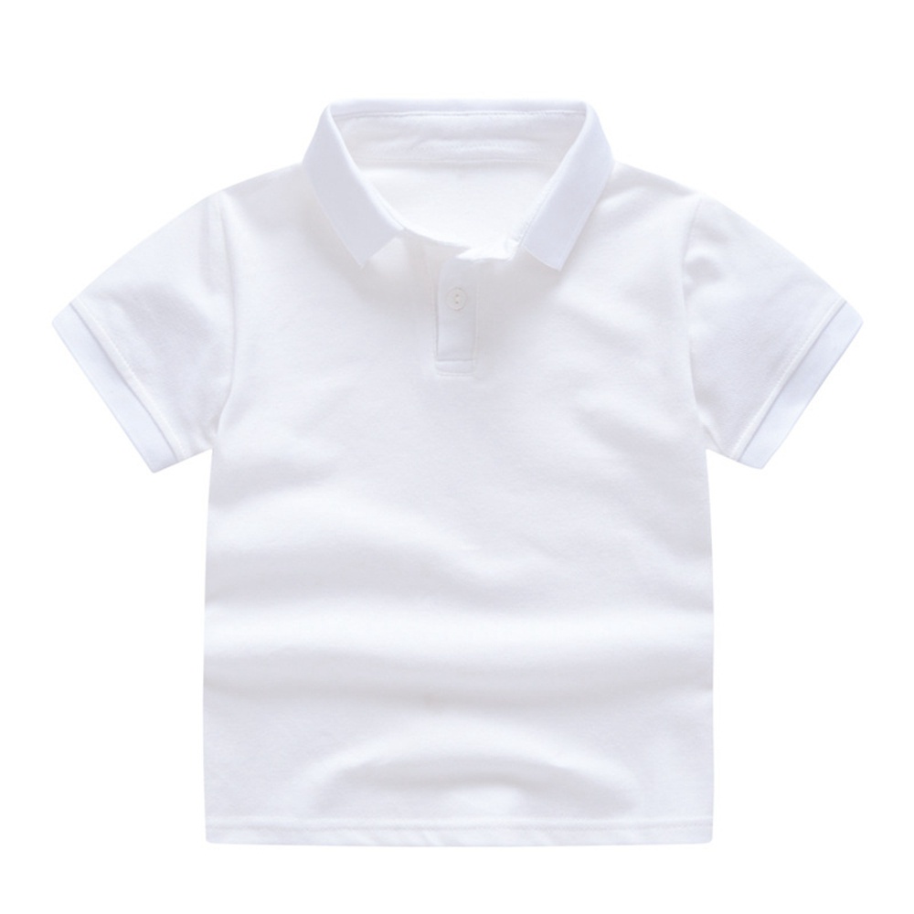 Áo Thun Polo 100% Cotton 8 Màu Sắc Tùy Chọn Dành Cho Trẻ Em