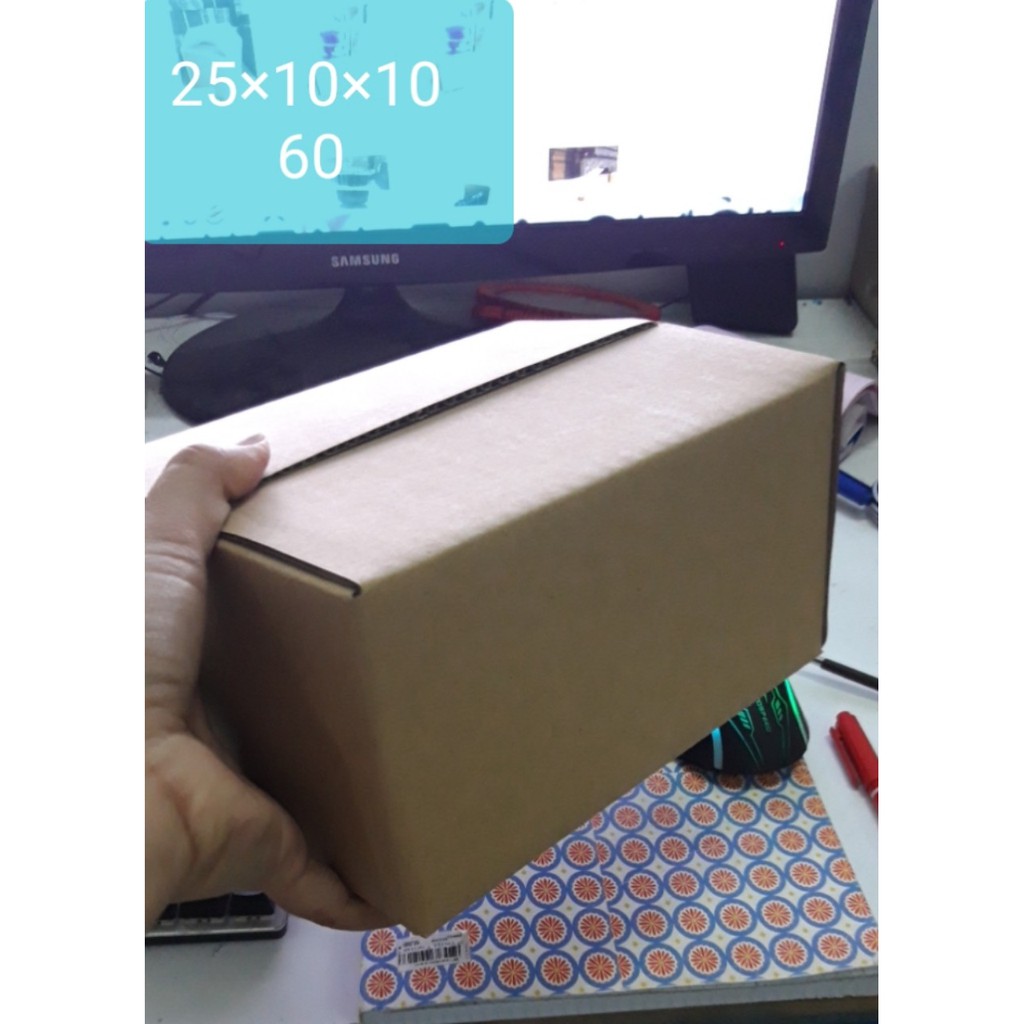 60 hop carton 25x10x10 cm