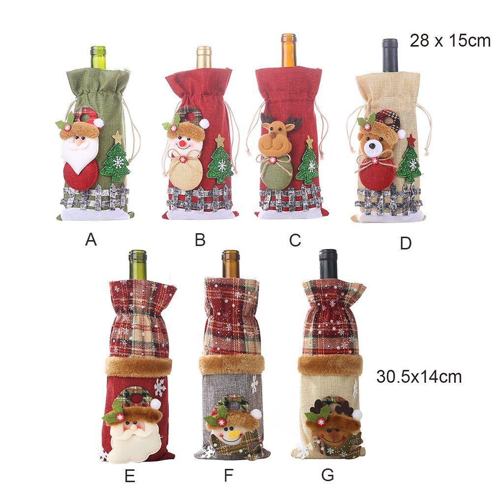 Vỏ Bọc Chai Rượu Hoạ Tiết Giáng Sinh Dễ Thương