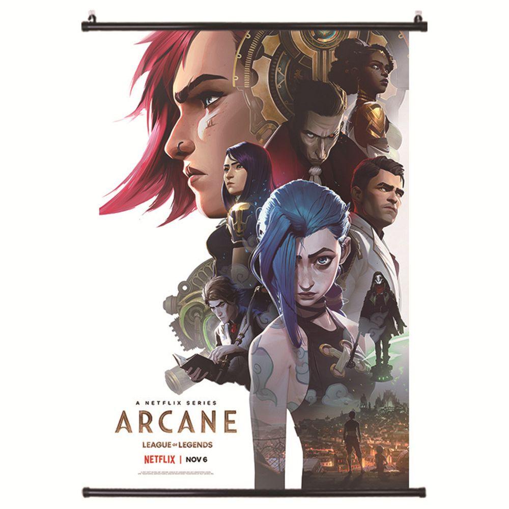 Tranh Vải Canvas 40x60CM Treo Tường Trang Trí Phong Cách Liên Minh Huyền Thoại