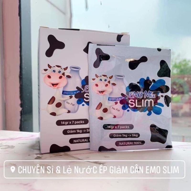 Com bo 5 hôp giảm cân vị sữa Emoslim