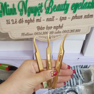 Nhíp gold nối mi volume