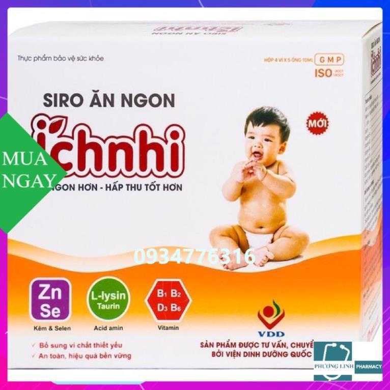 Siro Ăn Ngon Ích Nhi - giúp trẻ ăn ngon, hấp thu tốt ( hộp 20 ống)