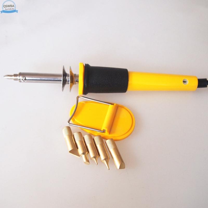 Bộ 7 Bút Khắc Gỗ Điện Tử Kèm 5 Đầu Và Giá Đỡ Bằng Gỗ Chuyên Dụng Làm Đồ Da Diy